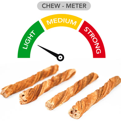 Beef Tripe Twists for Dogs - Premium 100% Beef 5 Inch (30 Pack)