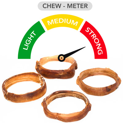 Bully Ring for Dogs - 100% Natural 4-5 Inch (6 Pack)