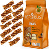 icrokus, braided, bully, bites, dogs, 100, natural, 2-4, inch, beef, pizzle, sticks, long-lasting, dog, chews, high protein, low fat, stick, bite, 1, lb