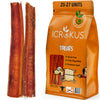 icrokus, bully, sticks, dogs, 100, natural, 6-inch, beef, pizzle, long-lasting, dog, chews, high--protein, low--fat, stick